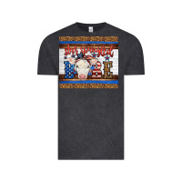 Vintage Black Western Star Spangled Baby Cow Vintage Tee - LillyAllenDesigns