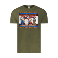Vintage Olive Western Star Spangled Baby Cow Vintage Tee - LillyAllenDesigns