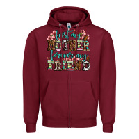 Burgundy first my mother forever my friend Zipper Hoodie - LillyAllenDesigns