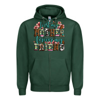Sports Green first my mother forever my friend Zipper Hoodie - LillyAllenDesigns