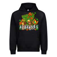 Black St. Patrick's Arkansas Urban Hoodie - OliviaCreatesArt