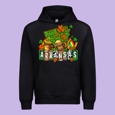 St. Patrick's Arkansas Urban Hoodie Designed By Oliviacreatesart