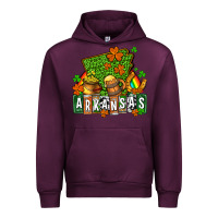 Mauve Wine St. Patrick's Arkansas Urban Hoodie - OliviaCreatesArt