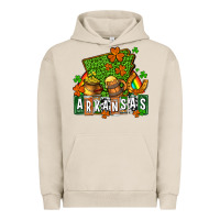 Pigment French Oak St. Patrick's Arkansas Urban Hoodie - OliviaCreatesArt