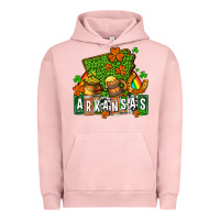 Pigment Salmon St. Patrick's Arkansas Urban Hoodie - OliviaCreatesArt