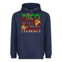 Navy Taco 'Bout Great Students Heavyweight Hoodie - texasbilliewilder