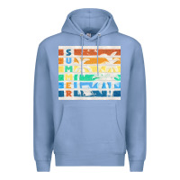 Colony Blue retro summer Premium Hoodie - TumblerDesignByShophia