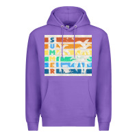 Purple retro summer Premium Hoodie - TumblerDesignByShophia