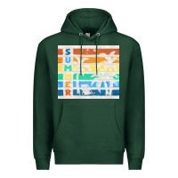 Sports Green retro summer Premium Hoodie - TumblerDesignByShophia