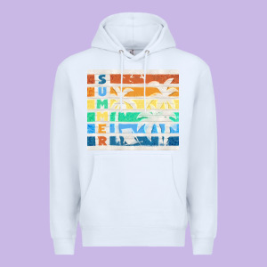 Retro Summer Premium Hoodie Designed By Tumblerdesignbyshophia