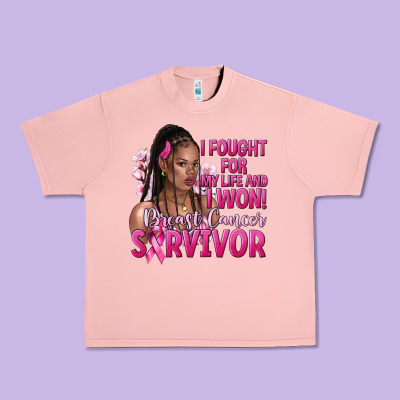 I Fought For My Life And I Won Afro Woman Urban Heavy Tee Designed By Nancycooperartshop
