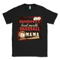 Black somebody's loud mouth baseball mama Classic Tee - MaliasSmallBusiness