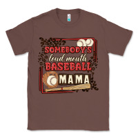 Chestnut somebody's loud mouth baseball mama Classic Tee - MaliasSmallBusiness