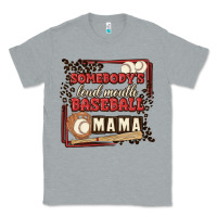 Heather Grey somebody's loud mouth baseball mama Classic Tee - MaliasSmallBusiness
