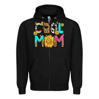Black cool mom Zipper Hoodie - LillyAllenDesigns