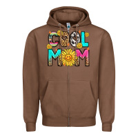 Chestnut cool mom Zipper Hoodie - LillyAllenDesigns