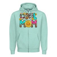 Seafoam cool mom Zipper Hoodie - LillyAllenDesigns