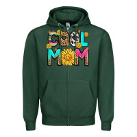 Sports Green cool mom Zipper Hoodie - LillyAllenDesigns