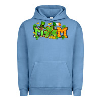Pigment Pebble Blue St. Patrick's Day mom Urban Hoodie - OliviaCreatesArt