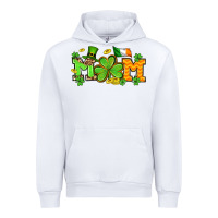 White St. Patrick's Day mom Urban Hoodie - OliviaCreatesArt
