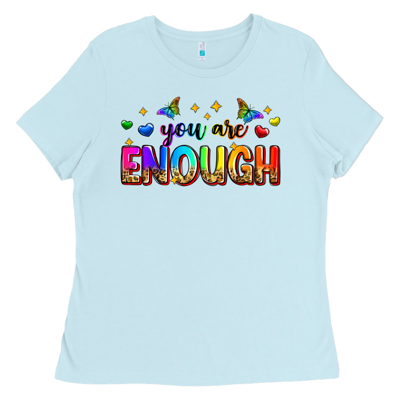 You Are Enough Ladies Tee by Zillion Design Studio | Teevron