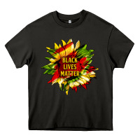 Asphalt black lives matter sunflower Heavy Core Tee - HRA Design Shop