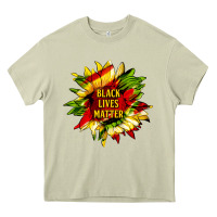 Mossy black lives matter sunflower Heavy Core Tee - HRA Design Shop