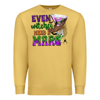 Antique Gold Even Witches Need a Marg Premium Sweatshirt - texasbilliewilder