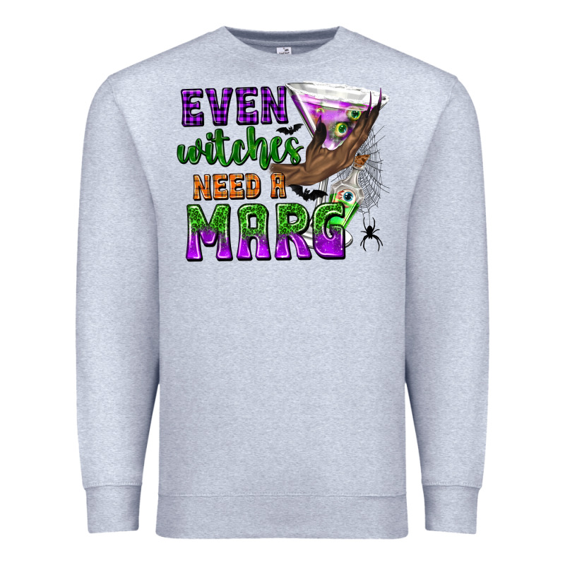 Even Witches Need A Marg Premium Sweatshirt by texasbilliewilder | Teevron