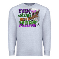 Heather Grey Even Witches Need a Marg Premium Sweatshirt - texasbilliewilder