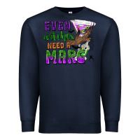 Navy Even Witches Need a Marg Premium Sweatshirt - texasbilliewilder