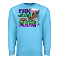 Ocean Blue Even Witches Need a Marg Premium Sweatshirt - texasbilliewilder