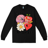 Black happy 100 days of school Long Sleeve Tee - MaliasSmallBusiness