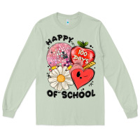 Matcha happy 100 days of school Long Sleeve Tee - MaliasSmallBusiness