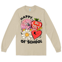 Mushroom happy 100 days of school Long Sleeve Tee - MaliasSmallBusiness