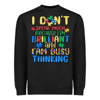 Black dont speak much because im brilliant Heavyweight Sweatshirt - MaliasSmallBusiness