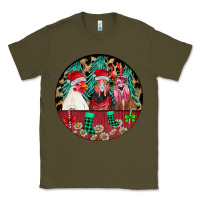 Army Green Chickens Classic Tee - CowhideDigitalArt