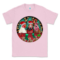 Bubblegum Pink Chickens Classic Tee - CowhideDigitalArt