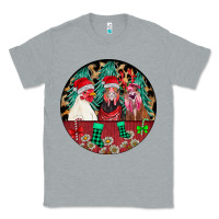 Heather Grey Chickens Classic Tee - CowhideDigitalArt