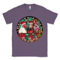 Lavender Chickens Classic Tee - CowhideDigitalArt