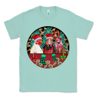 Seafoam Chickens Classic Tee - CowhideDigitalArt