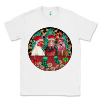 White Chickens Classic Tee - CowhideDigitalArt