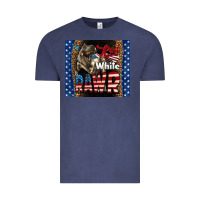 Vintage Denim Red White Rawr Dinosaur T-Rex Vintage Tee - LillyAllenDesigns