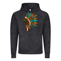 Vintage Black native american indian headdress Vintage Hoodie - Artiststas
