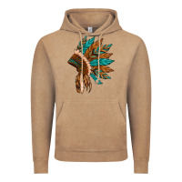 Vintage Coffee native american indian headdress Vintage Hoodie - Artiststas
