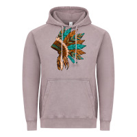 Vintage Zinc native american indian headdress Vintage Hoodie - Artiststas