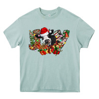 Arona Christmas Joy Cow Heavy Core Tee - CowhideDigitalArt