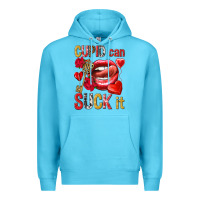 Ocean Blue Cupid can suck it Valentine'S Day Premium Hoodie - HowdyJamesFarm