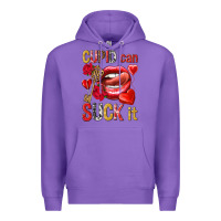 Purple Cupid can suck it Valentine'S Day Premium Hoodie - HowdyJamesFarm