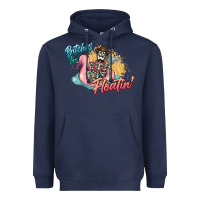 Navy Bitches be floatin' skeleton summer Heavyweight Hoodie - NancyCooperArtShop